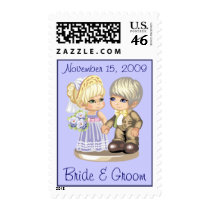 Cute Wedding Postage Template postage