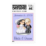 Cute Wedding Postage Template