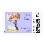 Cute Wedding Postage Template