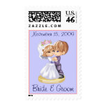 Cute Wedding Postage Template