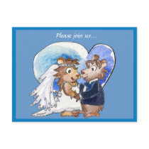 Cute Wedding Save the Date Cards postcards