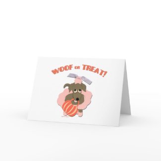 Weiner Dog Halloween card