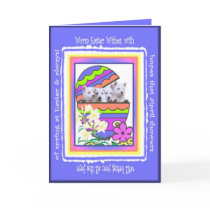 Cute Westie Happy Easter Wishes Card
