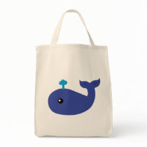 Cute Whale Canvas Bags