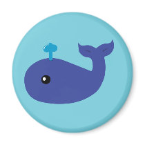 Cute Whale Magnet