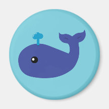Cute Whale Magnet