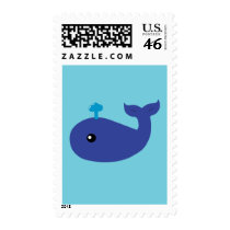 Cute Whale Stamps
