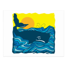 Cute Whale Postcard