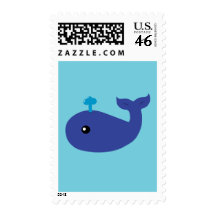 Cute Whale Stamps