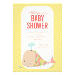 Cute Whale Under the Sea Baby Shower Party Invite invitations