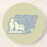 Cute "When I grow up..." Beverage Coaster