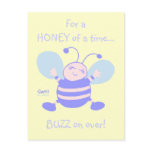 Cute Whimsical Babys 1st Birthday Party Invitation Postcards