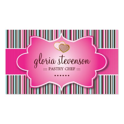CUTE WHIMSICAL COOKIES BUSINESS CARD (front side)