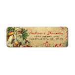 Cute Whimsical Vintage Santa Return Address Labels