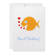 Cute Whimsical Wedding Save The Date Invitation