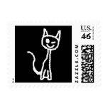 Cute White Cat. postage
