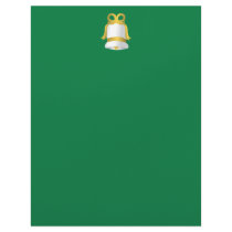 CUTE WHITE CHRISTMAS BELL WITH A GOLDEN RIBBON CUSTOMIZED LETTERHEAD