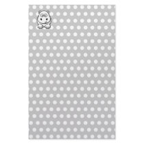 Cute White Hippo Stationery Paper