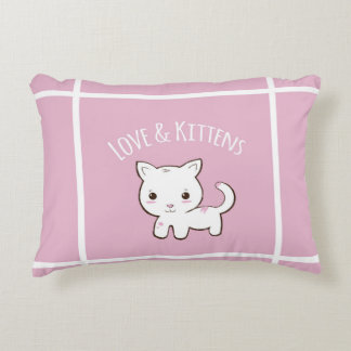 kitten throw pillow