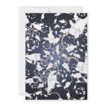 Cute White Mice. In Deep Space. Custom Invitation