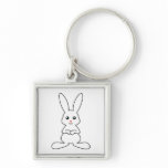Cute White Rabbit keychains