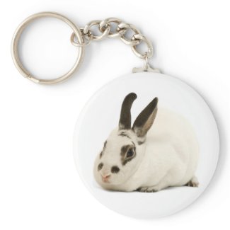 Cute White Rabbit keychain