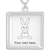 Cute White Rabbit Custom Jewelry