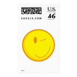 cute winking smiley face stamps