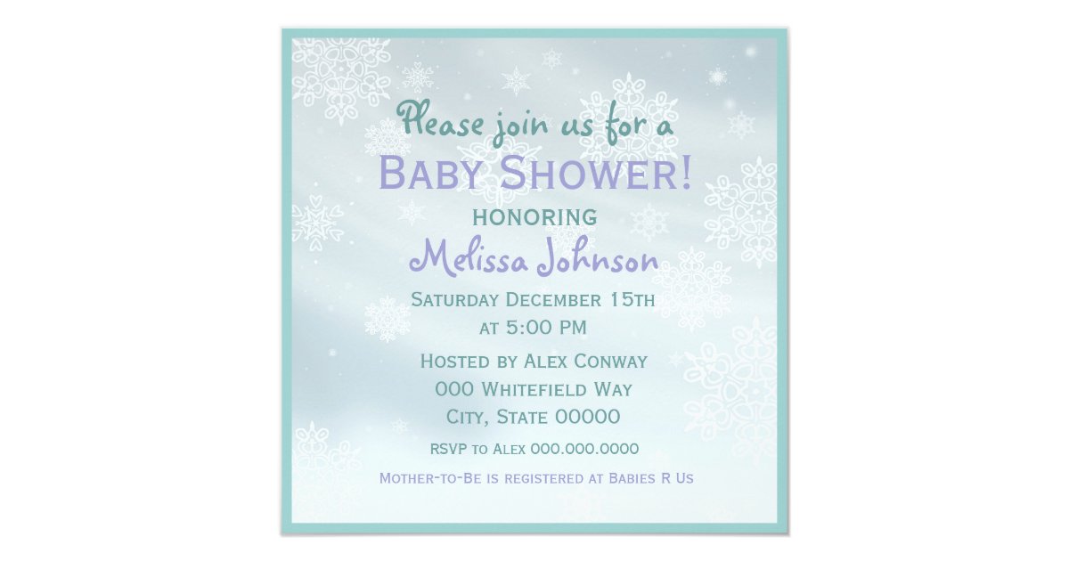 winter baby announcements