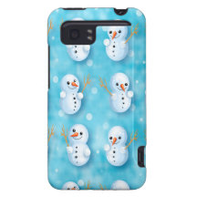 cute winter snowmen pattern HTC vivid case