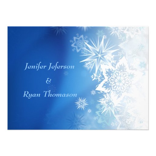 Cute winter wedding Invitation