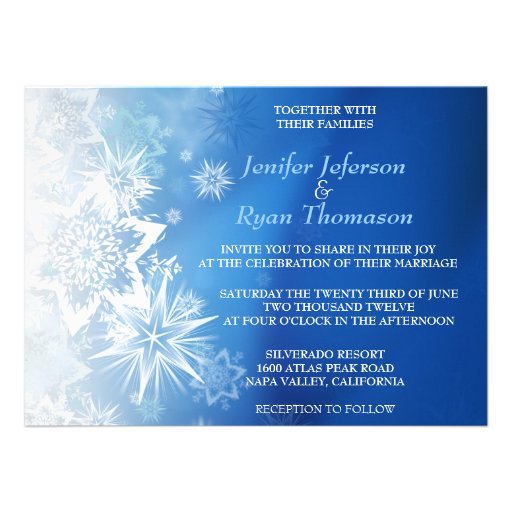 Cute winter wedding Invitation