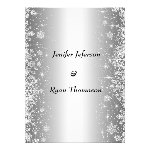Cute winter wedding Invitation