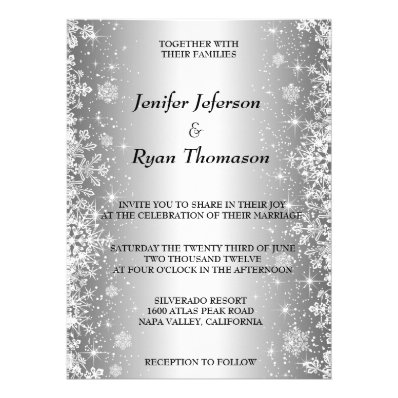 Cute winter wedding Invitation