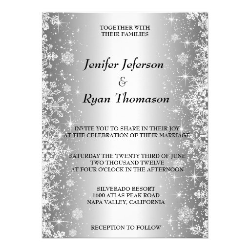 Cute winter wedding Invitation