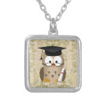 Cute Wise Owl Graduate Custom Necklace