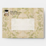Cute Wise Owl Graduate Envelope