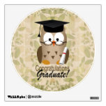 Cute Wise Owl Graduate Wall Skin