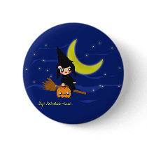 Cute witch! buttons