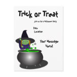 Cute Witch Halloween Post Cards