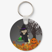 Cute Witch Keychain