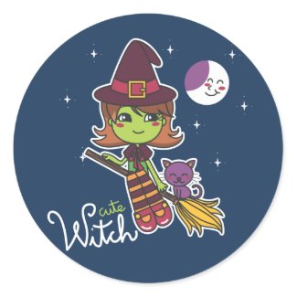 Cute Witch sticker