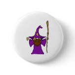 Cute Wizard Witch Buttons