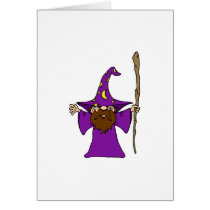 Cute Wizard Witch Card