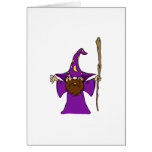 Cute Wizard Witch Card