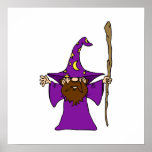 Cute Wizard Witch Print