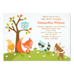 Cute Woodland Animal Invitation Invitation