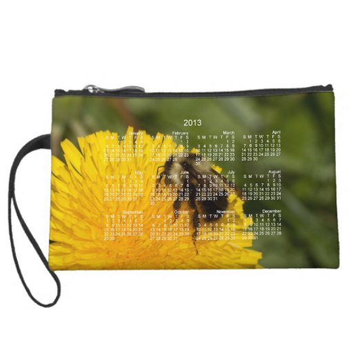 Cute Worker Bee; 2013 Calendar Wristlet Clutch