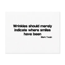 Cute, Wrinkles quote postcards