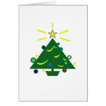 Cute, "X-mas" tree design Greeting Cards